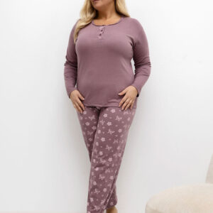 Übergrößen-Pyjama model 221185 Forever Pink