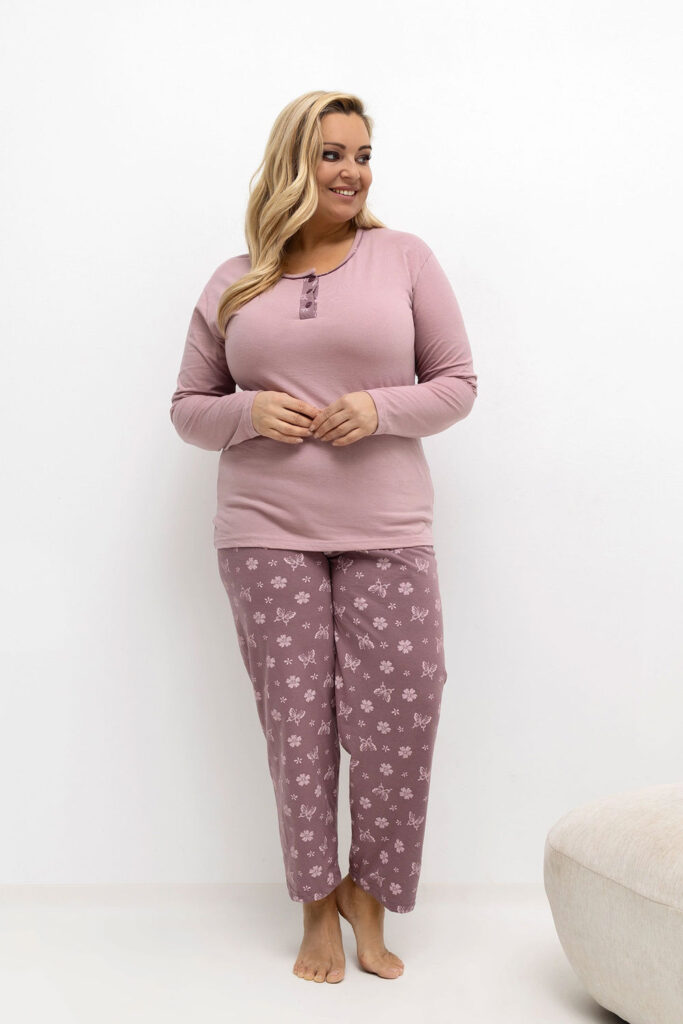 Übergrößen-Pyjama model 221186 Forever Pink