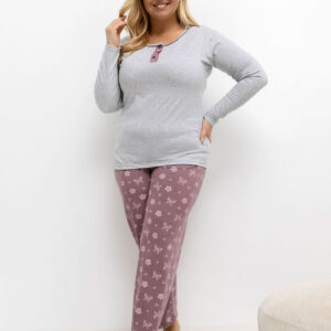 Übergrößen-Pyjama model 221187 Forever Pink