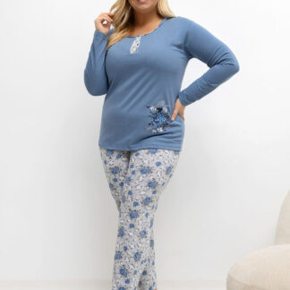 Übergrößen-Pyjama model 221189 Forever Pink