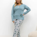 Übergrößen-Pyjama model 221190 Forever Pink