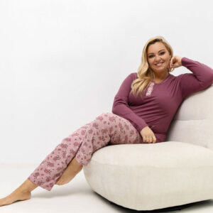 Übergrößen-Pyjama model 221191 Forever Pink