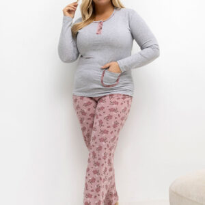 Übergrößen-Pyjama model 221192 Forever Pink