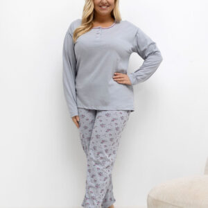 Übergrößen-Pyjama model 221195 Forever Pink