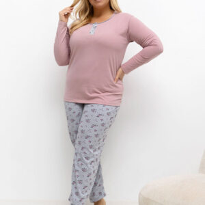 Übergrößen-Pyjama model 221196 Forever Pink
