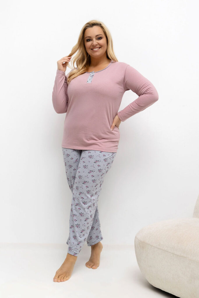 Übergrößen-Pyjama model 221196 Forever Pink