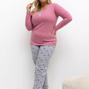 Übergrößen-Pyjama model 221197 Forever Pink