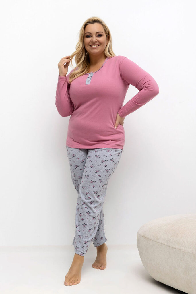 Übergrößen-Pyjama model 221197 Forever Pink