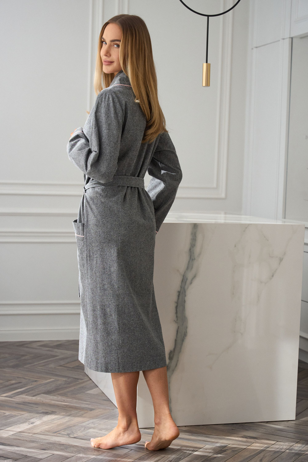 Schlafrock model 221712 L&L collection - Afbeelding 3