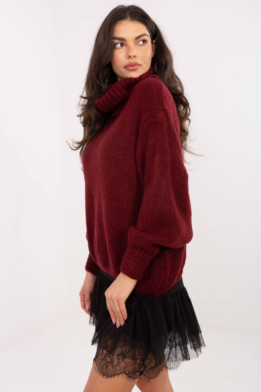 Rollkragenpullover model 221854 Factory Price