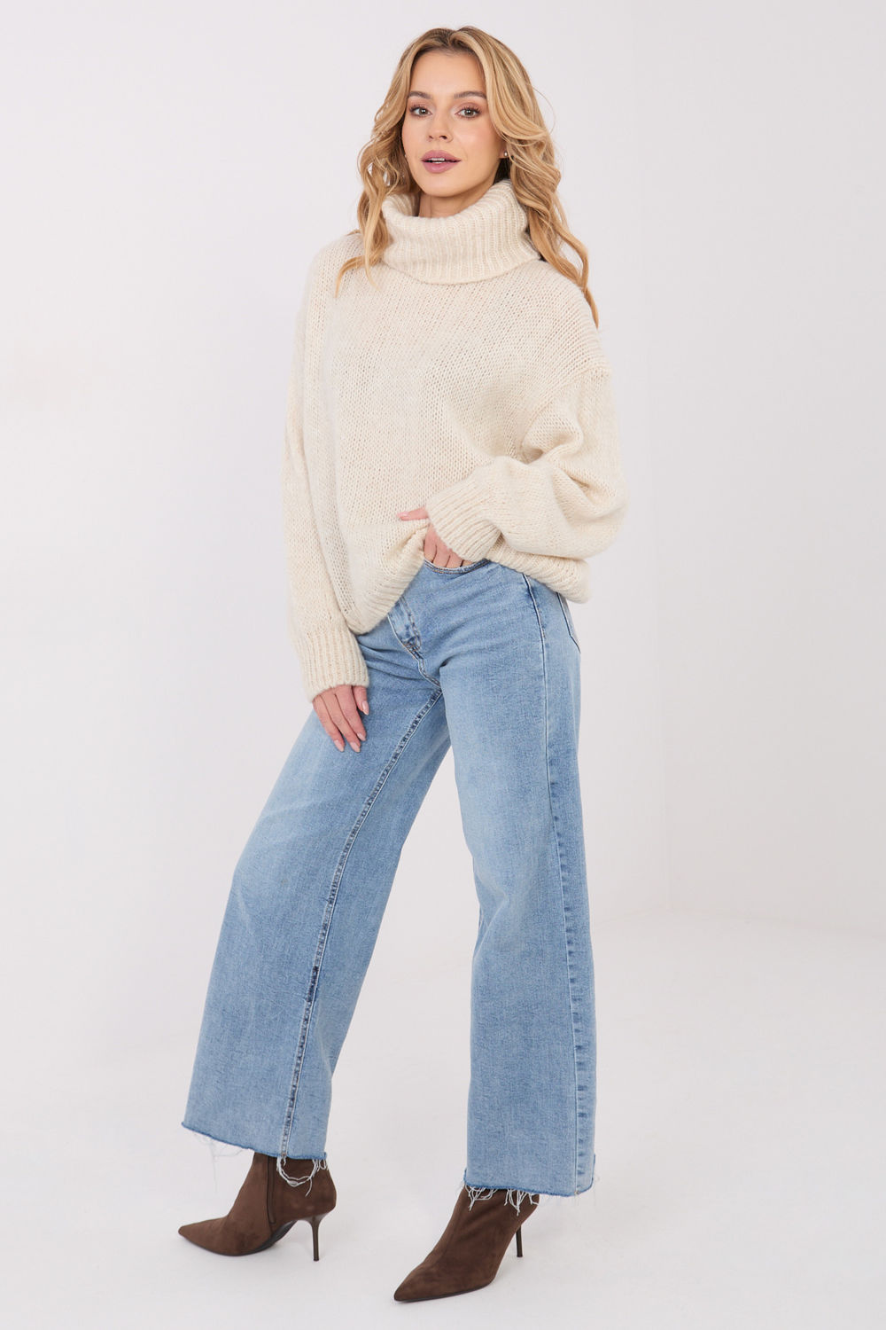 Rollkragenpullover model 221856 Factory Price - Afbeelding 2