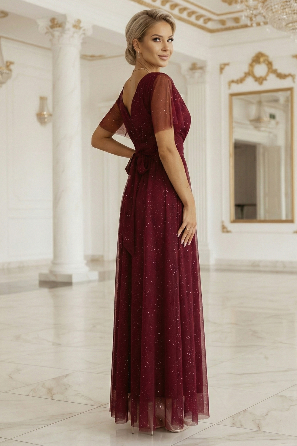Langes Kleid model 222139 Numoco - Afbeelding 2