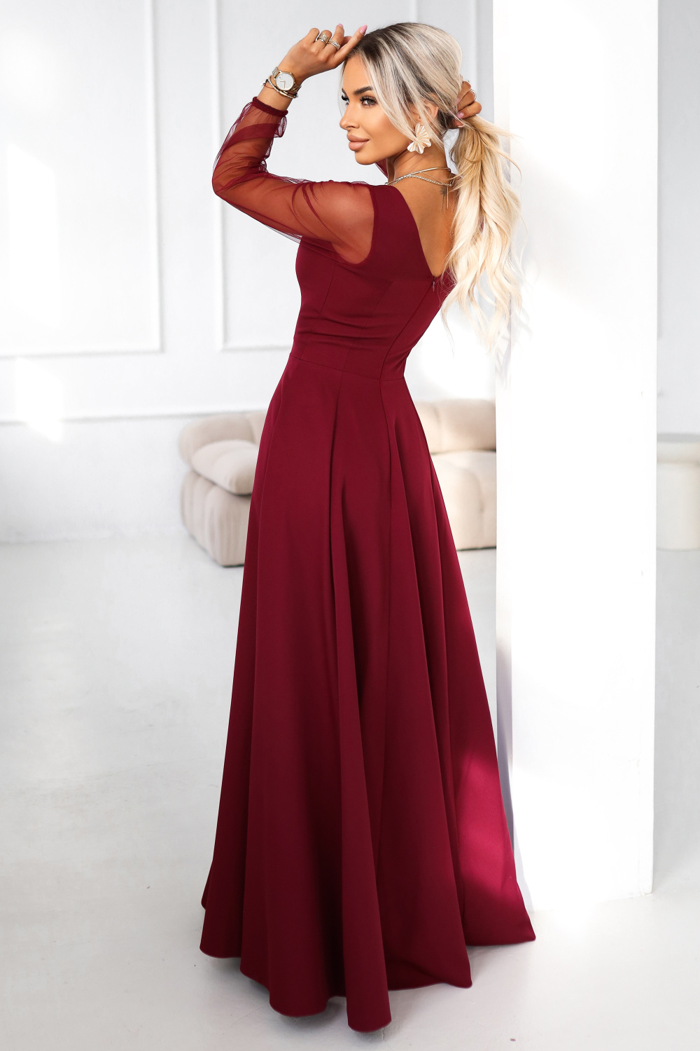 Langes Kleid model 222146 Numoco - Afbeelding 2