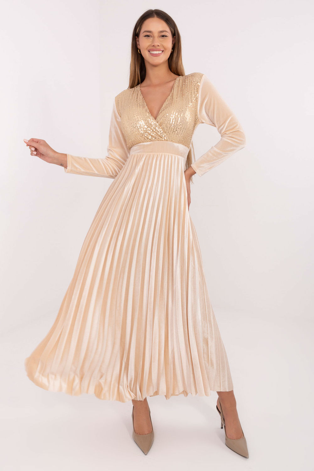 Langes Kleid model 222165 Italy Moda
