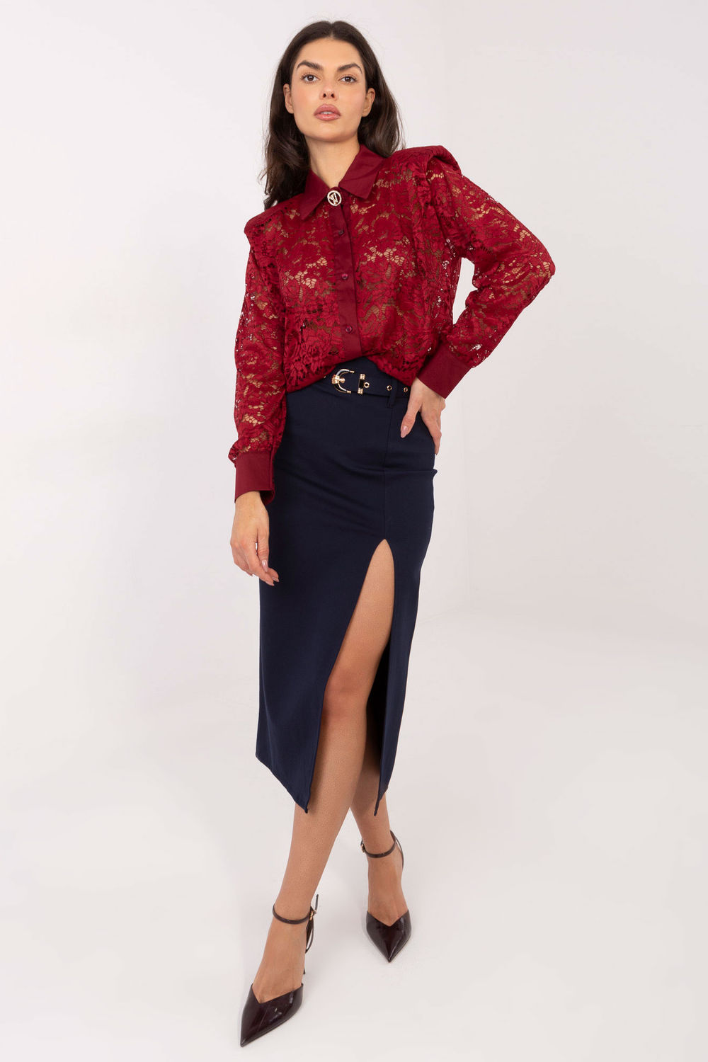 Langarm Hemd model 222319 Italy Moda - Afbeelding 2