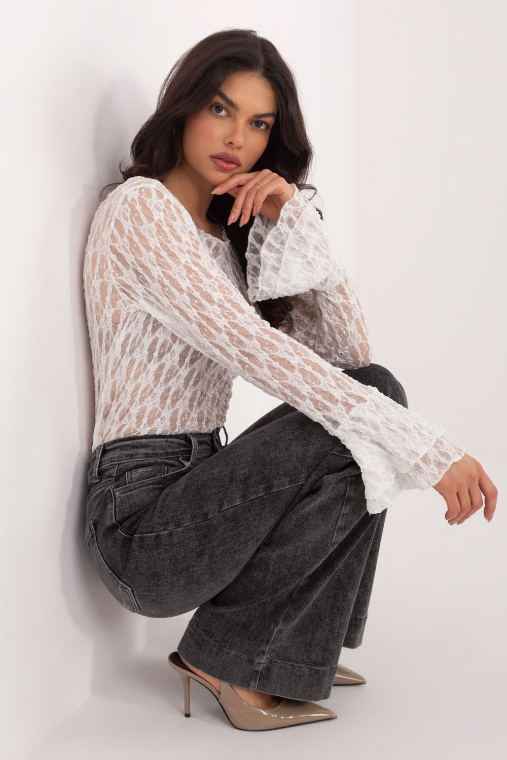 Spitzenbluse model 222450 Italy Moda - Afbeelding 4