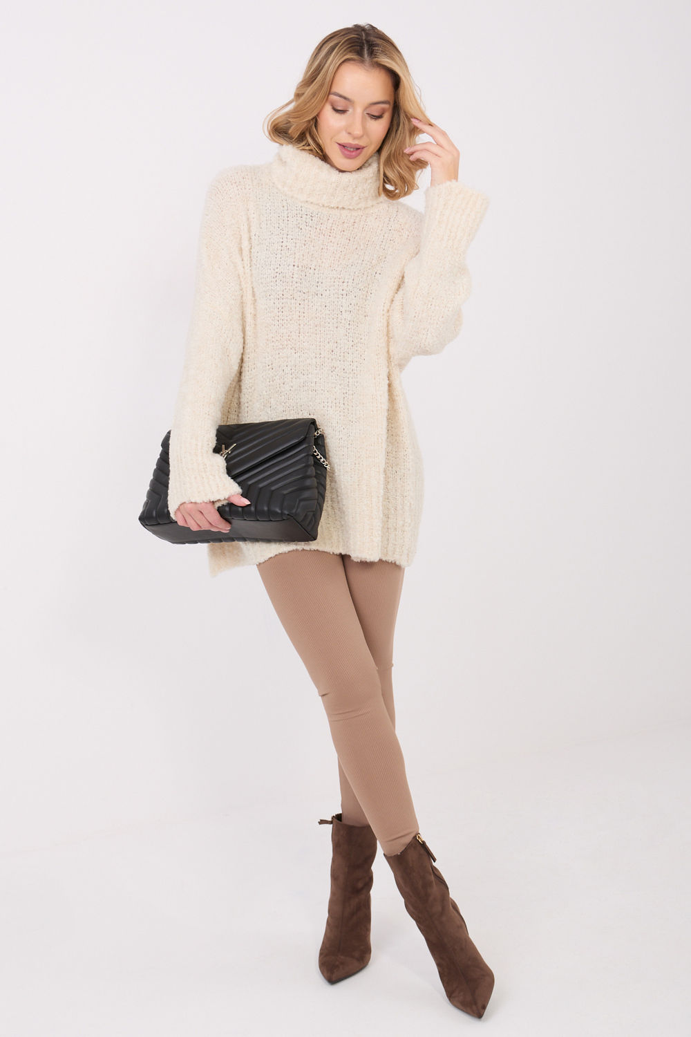Rollkragenpullover model 223086 Factory Price - Afbeelding 2