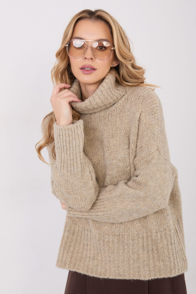 Rollkragenpullover model 223093 Factory Price