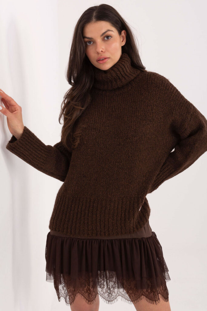 Rollkragenpullover model 223094 Factory Price