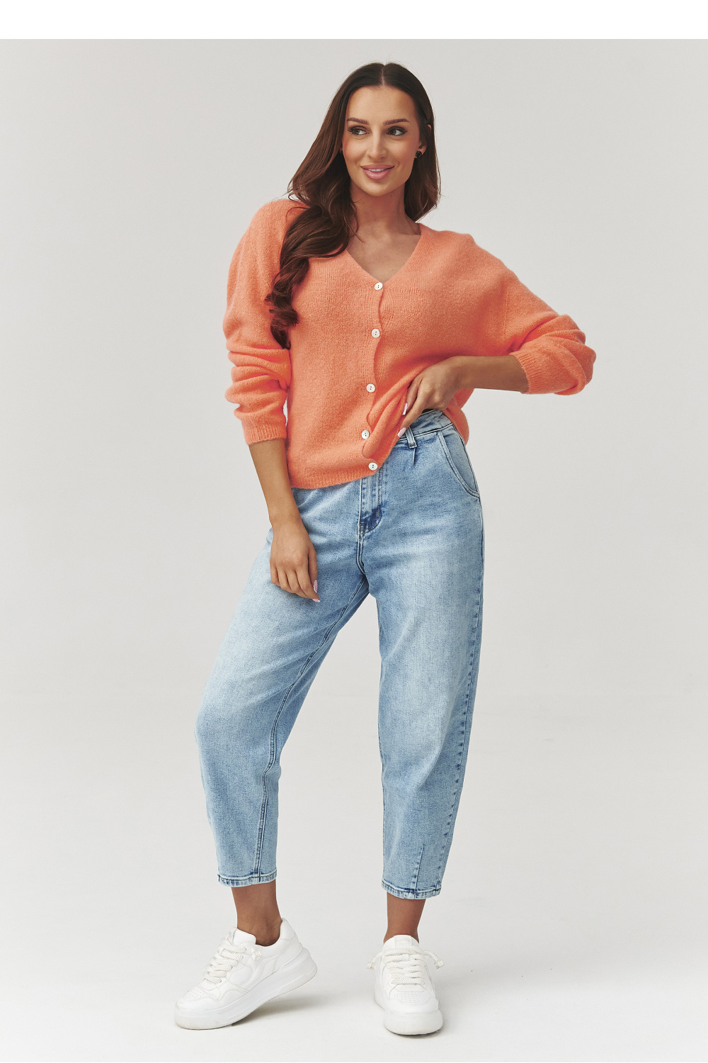 Cardigan model 223256 Makadamia - Afbeelding 2
