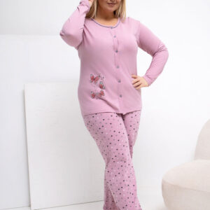 Übergrößen-Pyjama model 223304 Forever Pink