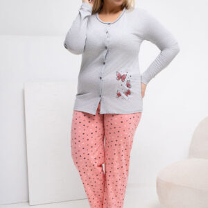 Übergrößen-Pyjama model 223305 Forever Pink