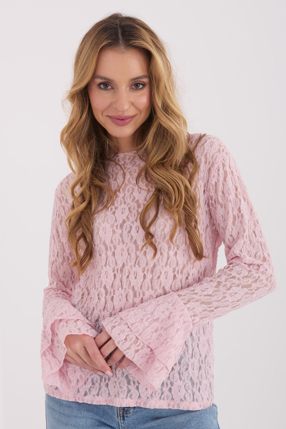 Spitzenbluse model 223407 Italy Moda