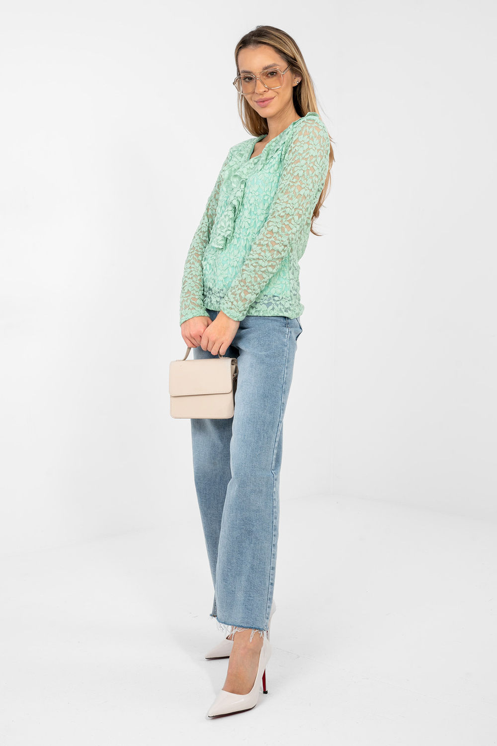 Spitzenbluse model 223839 Rue Paris - Afbeelding 2