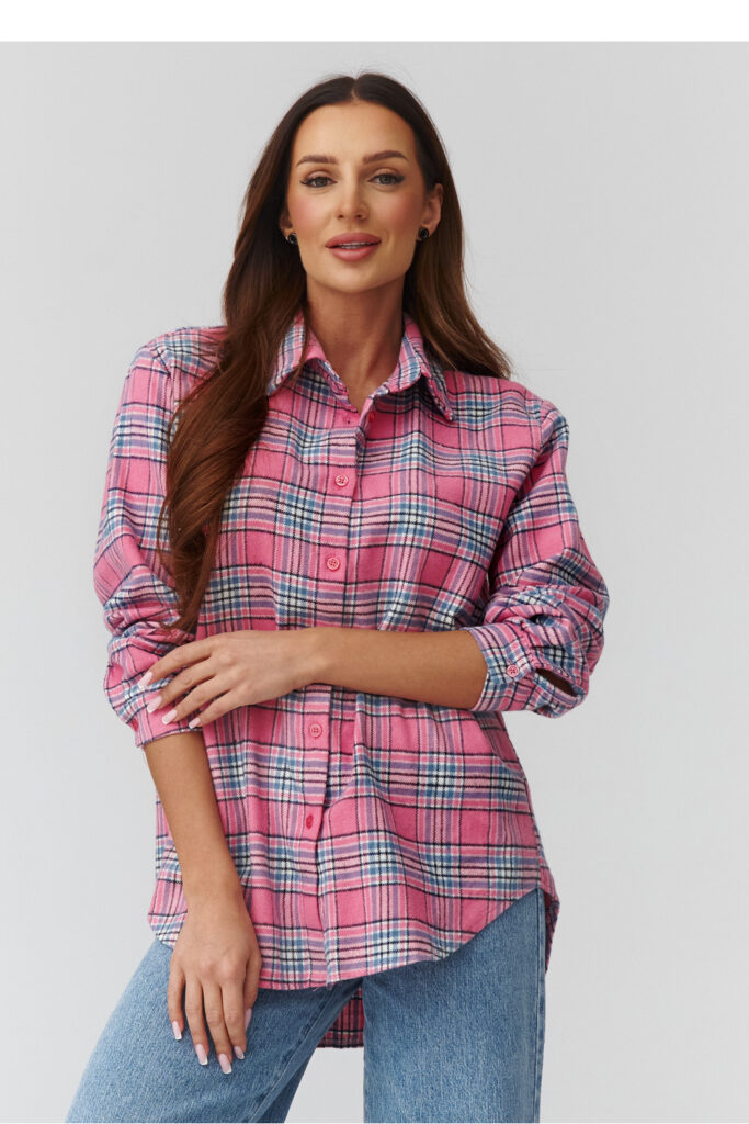 Langarm Hemd model 224091 Makadamia
