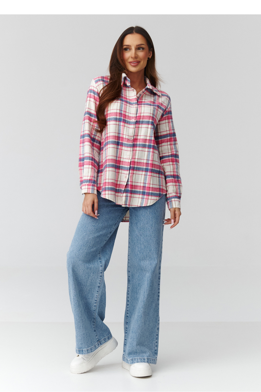 Langarm Hemd model 224093 Makadamia - Afbeelding 2