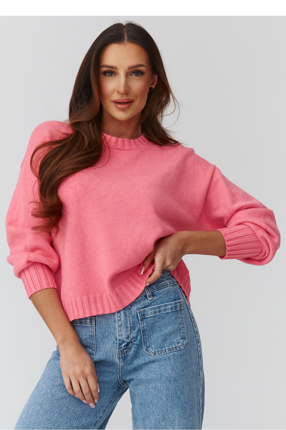Pullover model 224107 Makadamia