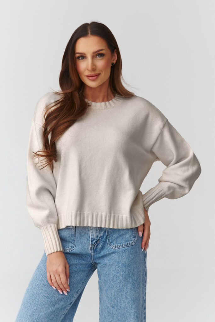 Pullover model 224108 Makadamia