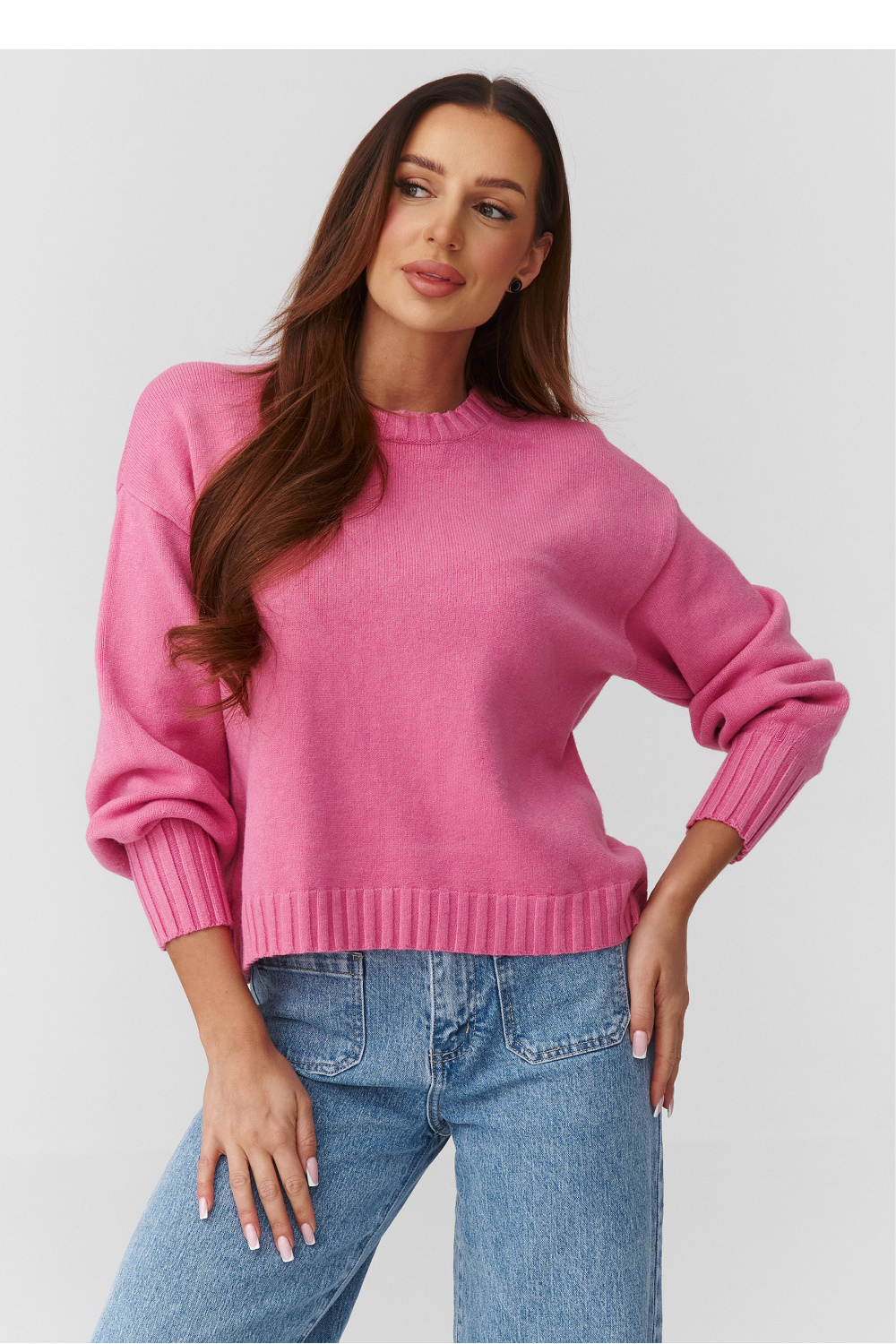 Pullover model 224109 Makadamia