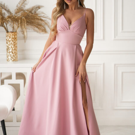 Langes Kleid model 224294 Bicotone