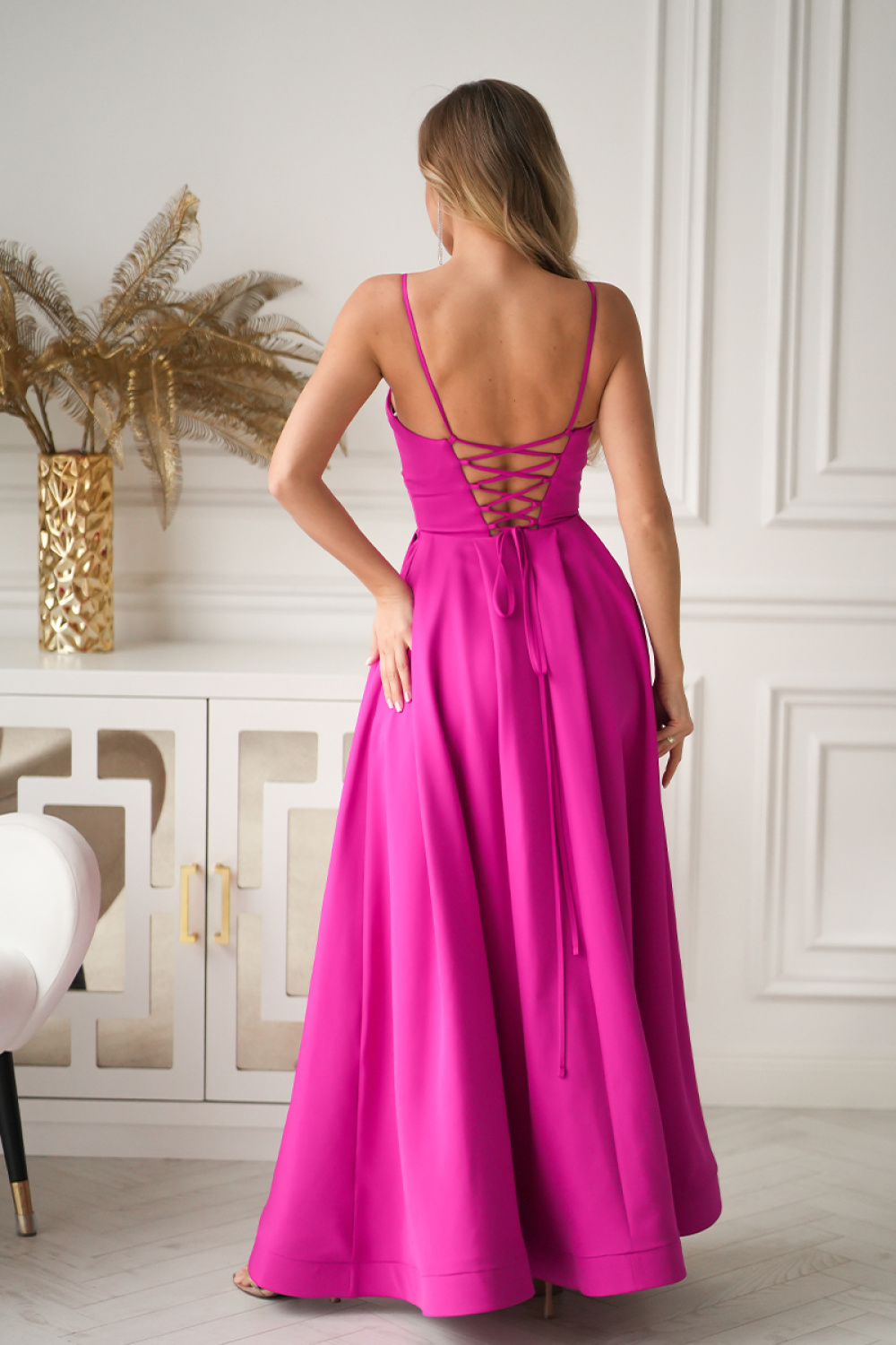 Langes Kleid model 224295 Bicotone - Afbeelding 3