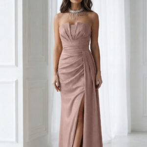 Langes Kleid model 224635 Bicotone