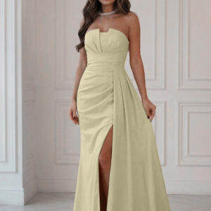 Langes Kleid model 224636 Bicotone