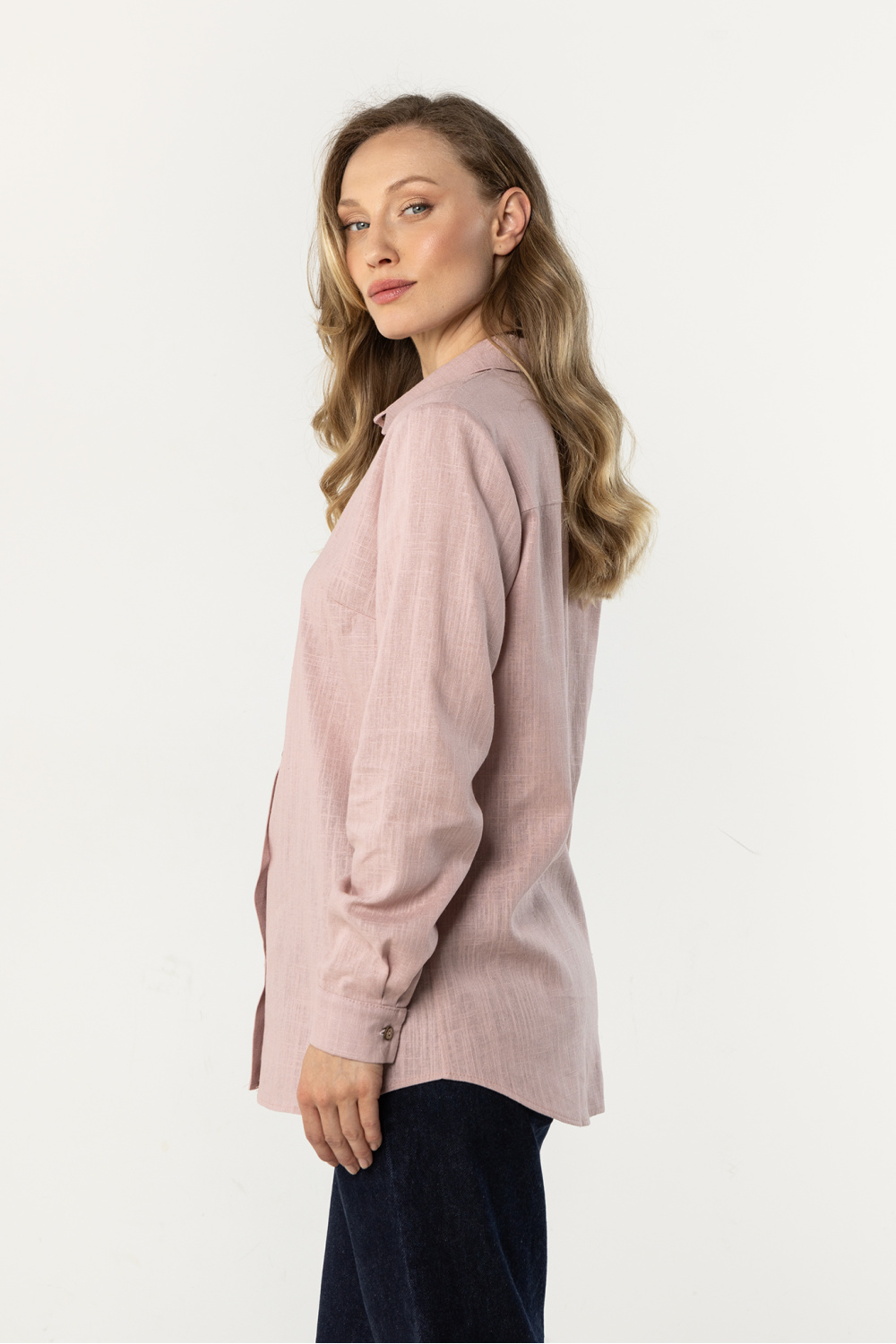 Langarm Hemd model 225315 awama - Afbeelding 2