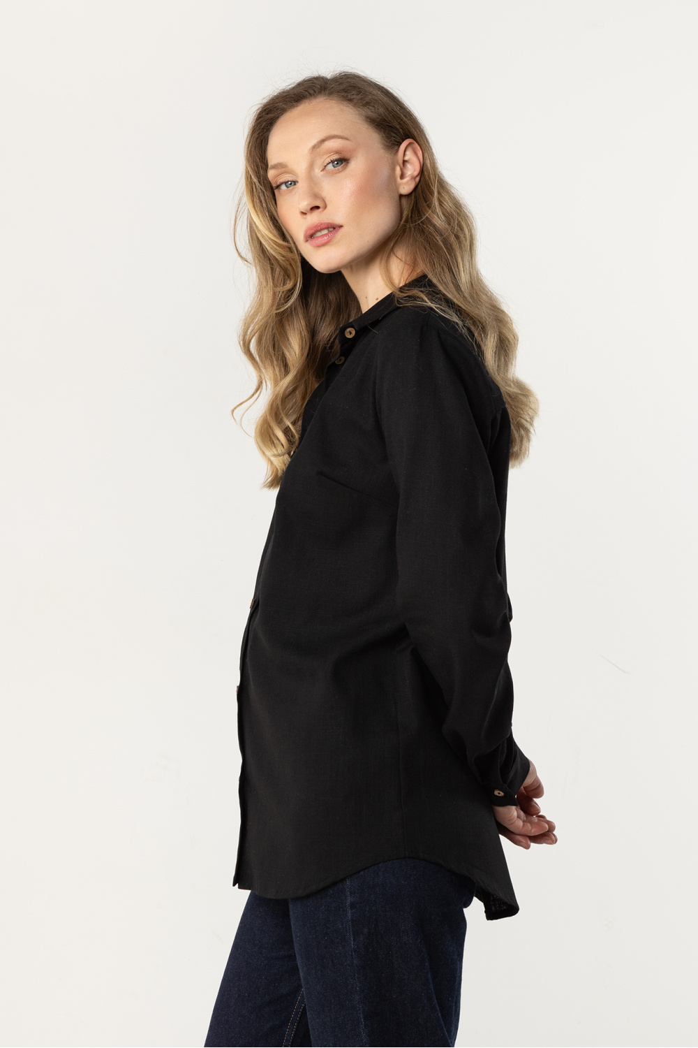 Langarm Hemd model 225316 awama - Afbeelding 2