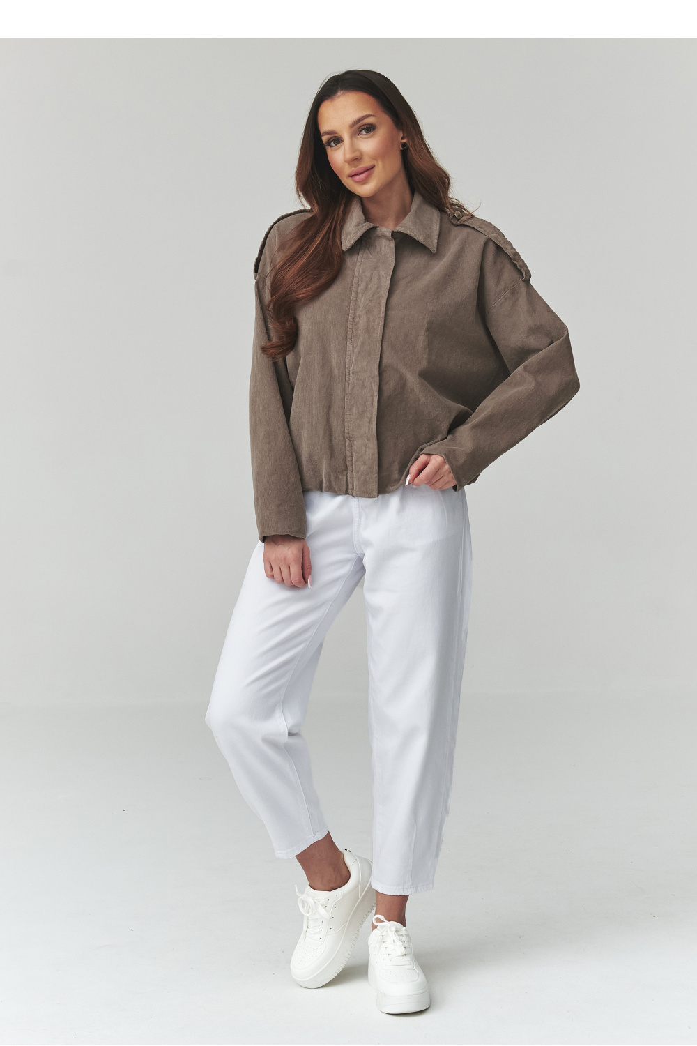 Cordjacke model 225690 Makadamia - Afbeelding 2