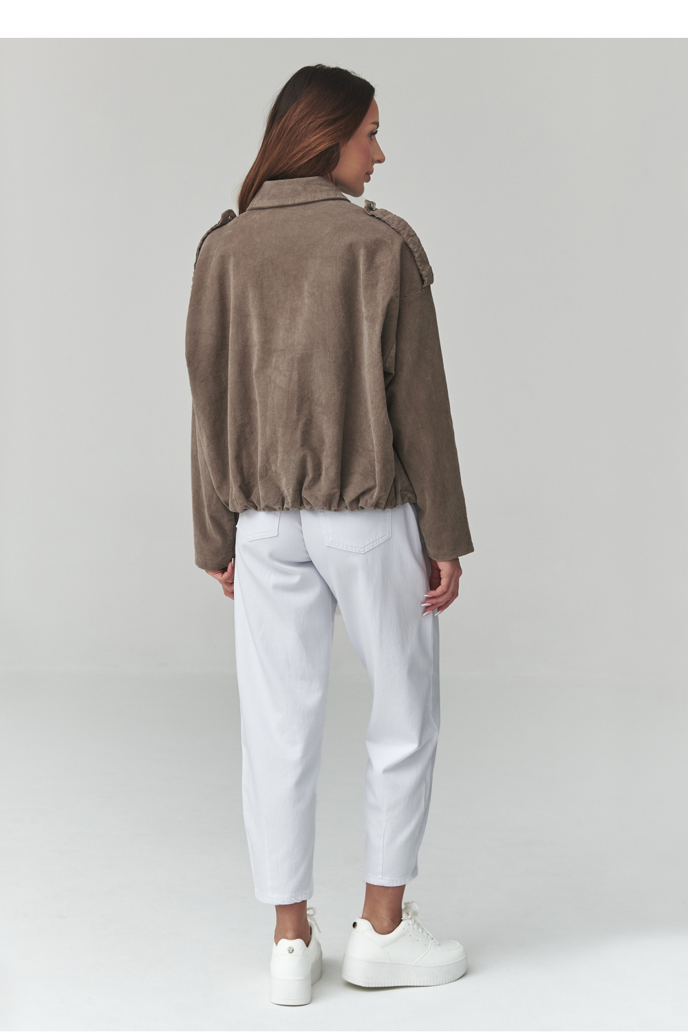 Cordjacke model 225690 Makadamia - Afbeelding 3