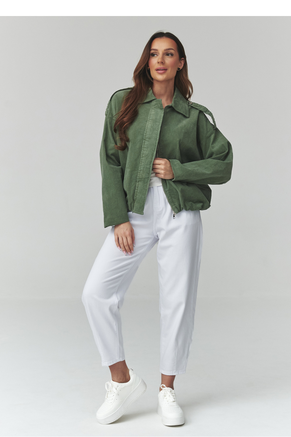 Cordjacke model 225691 Makadamia - Afbeelding 2