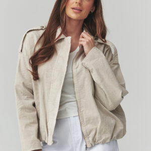 Cordjacke model 225692 Makadamia