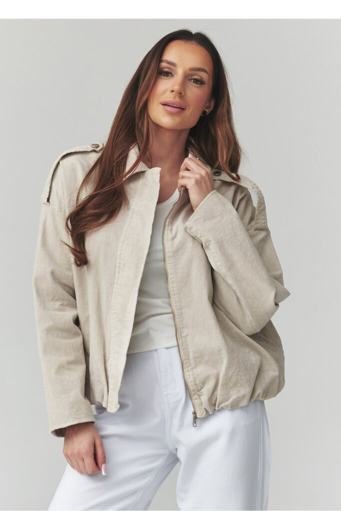 Cordjacke model 225692 Makadamia