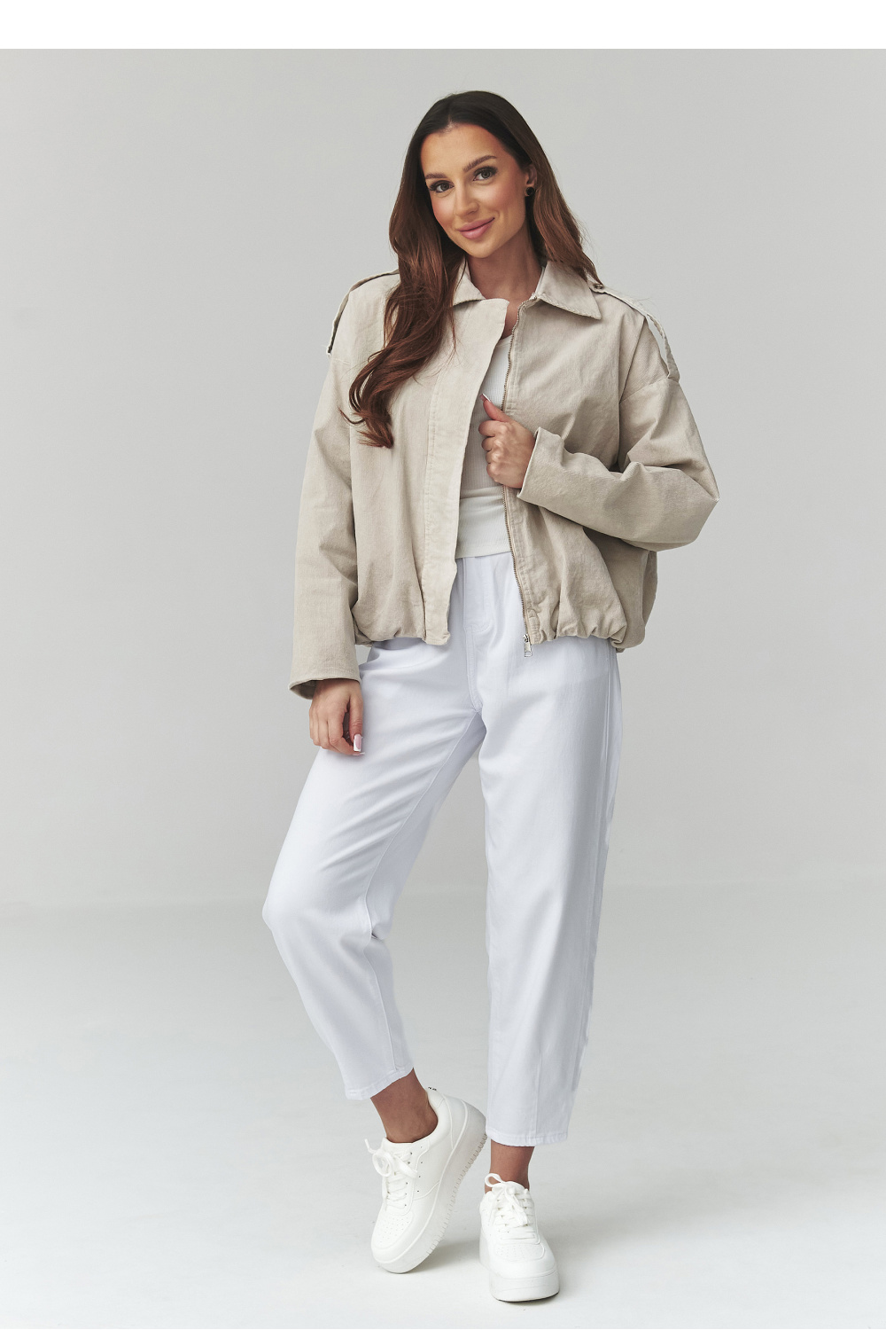 Cordjacke model 225692 Makadamia - Afbeelding 2