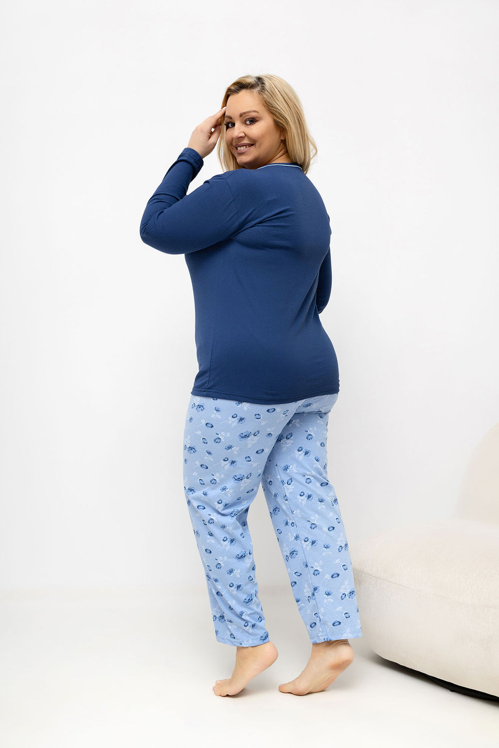 Übergrößen-Pyjama model 226132 Forever Pink - Afbeelding 2