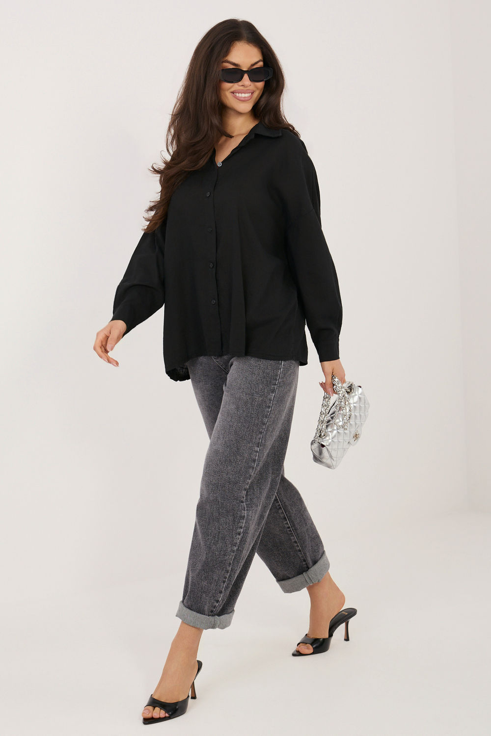 Langarm Hemd model 226476 Italy Moda - Afbeelding 2