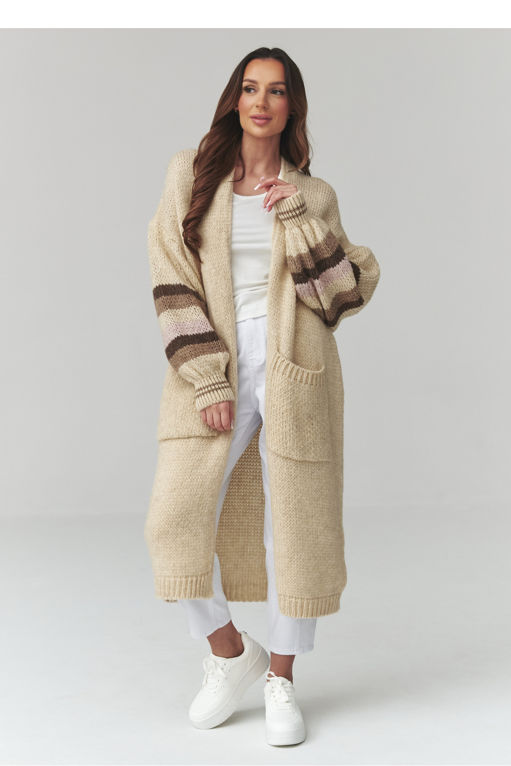 Cardigan model 226865 Makadamia - Afbeelding 2