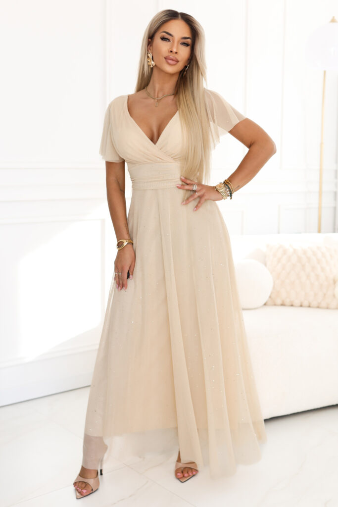 Langes Kleid model 227086 Numoco