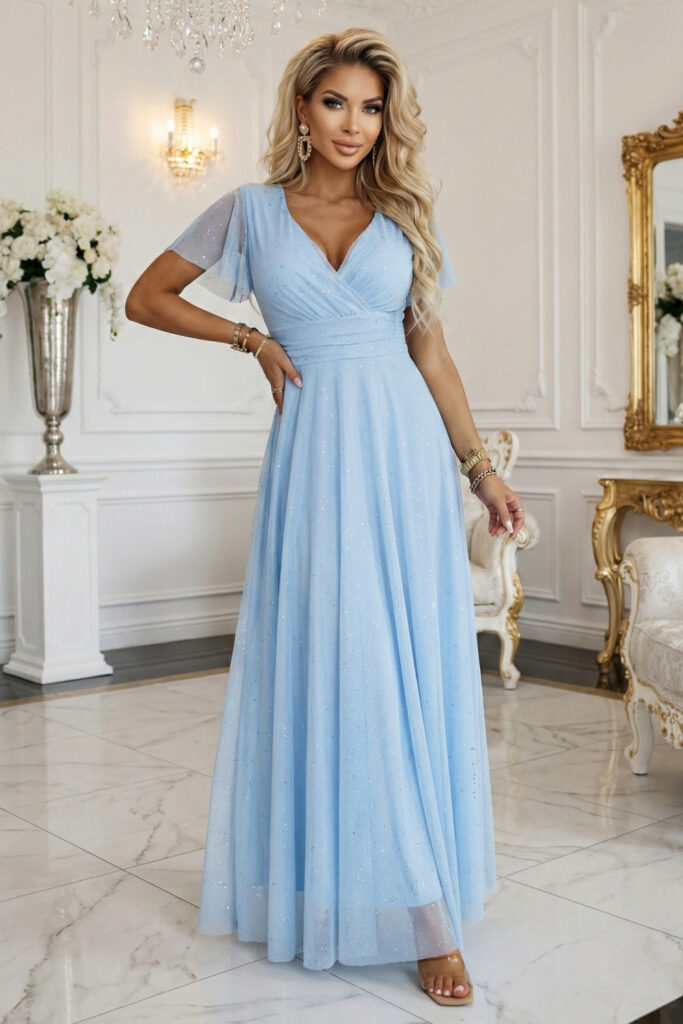 Langes Kleid model 227096 Numoco
